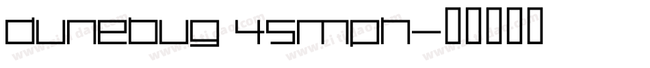 Dunebug 45MPH字体转换